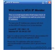 MSA IP Monitor screenshot